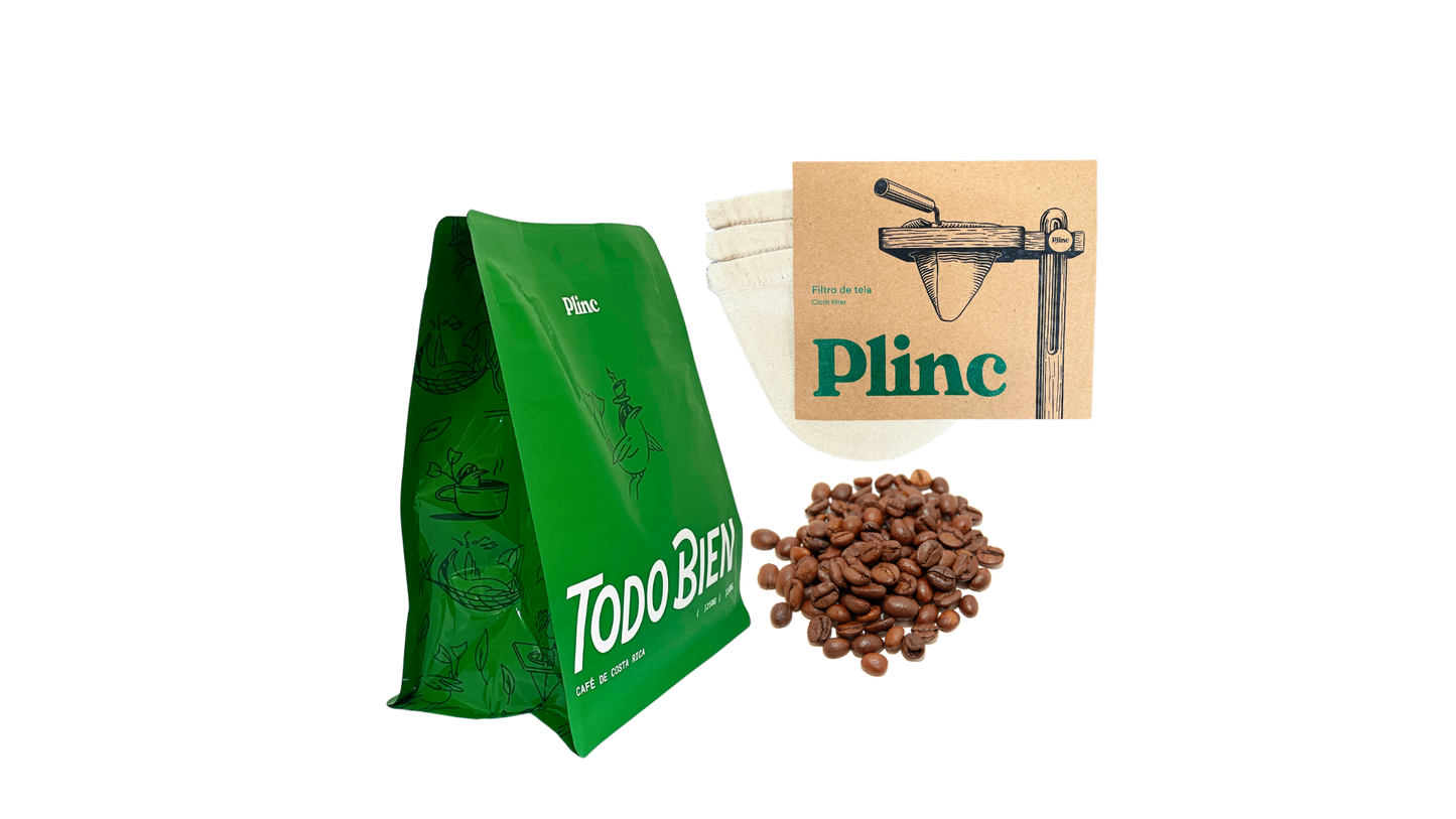 Paquete de 3 Filtros + Café Todo Bien en Grano 340G