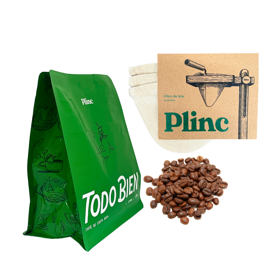 Pack of 3 Filters + Todo Bien Coffee Beans 340G